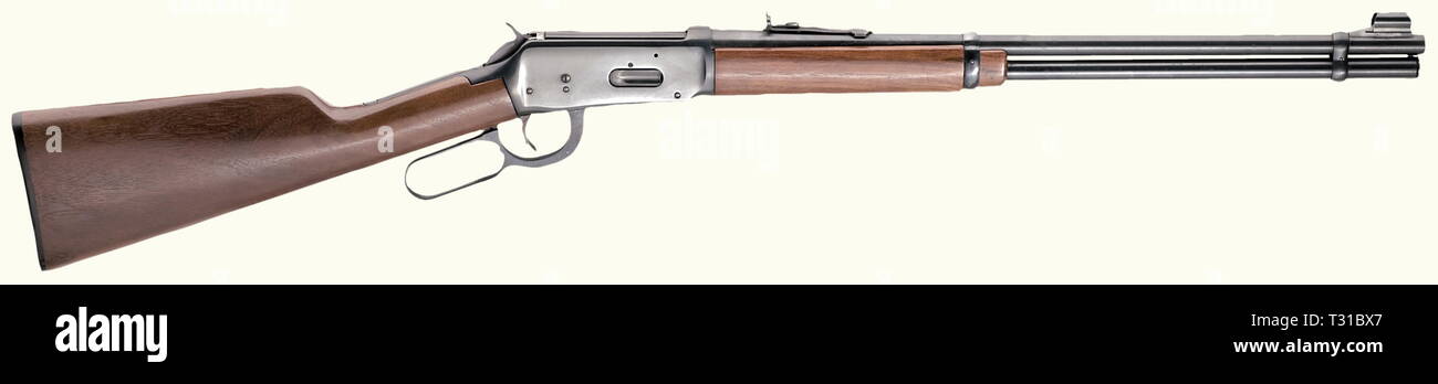 Civil long arms, modern systems, Winchester Model 1894, Short rifle, calibre 30-30 Winchester, number 4046953, manufactured 1974, Additional-Rights-Clearance-Info-Not-Available Stock Photo