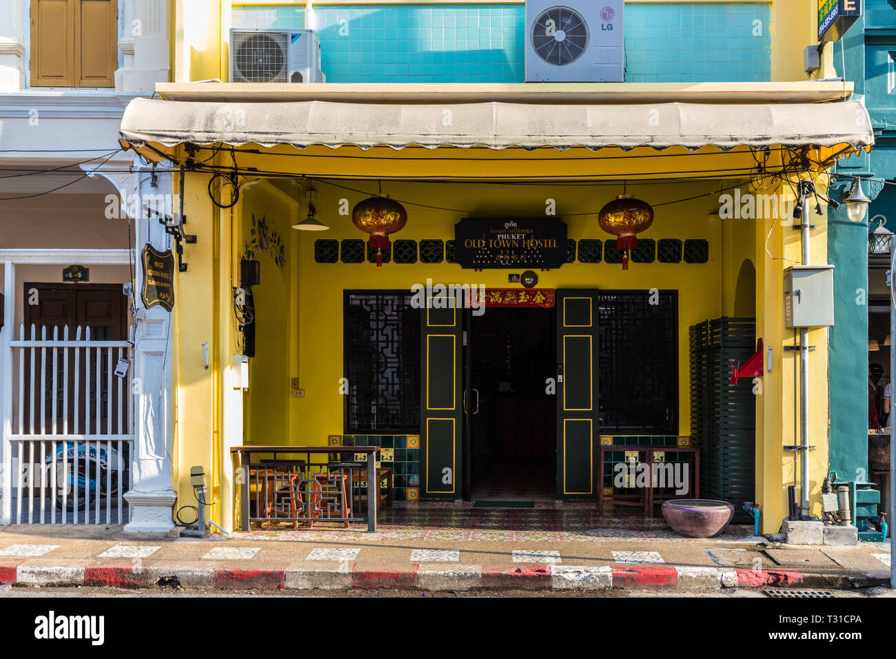 Traditional chinese shop houses in hires stock photography and images