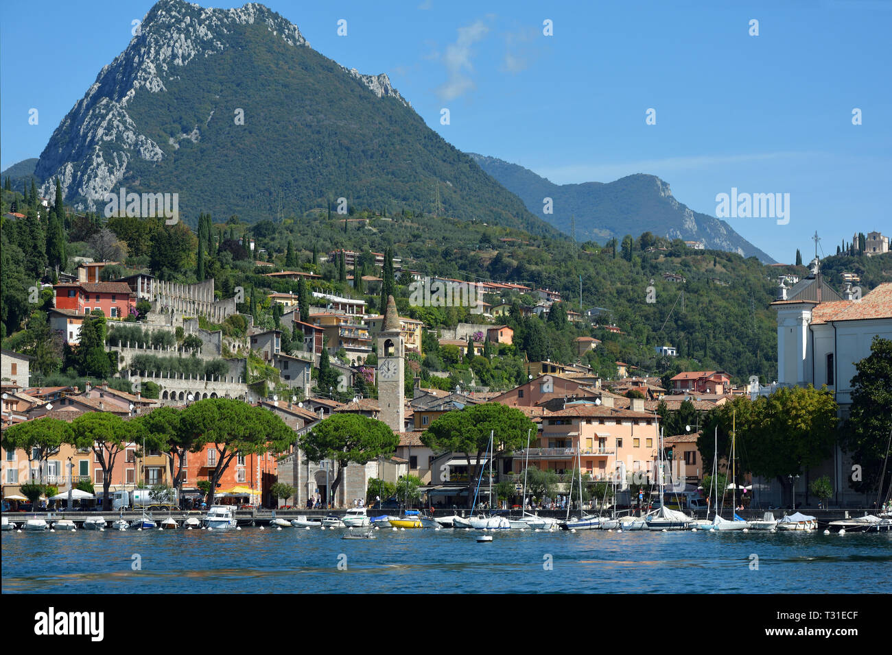 Maderno on the banks of Lake Garda - Italy. Stock Photo