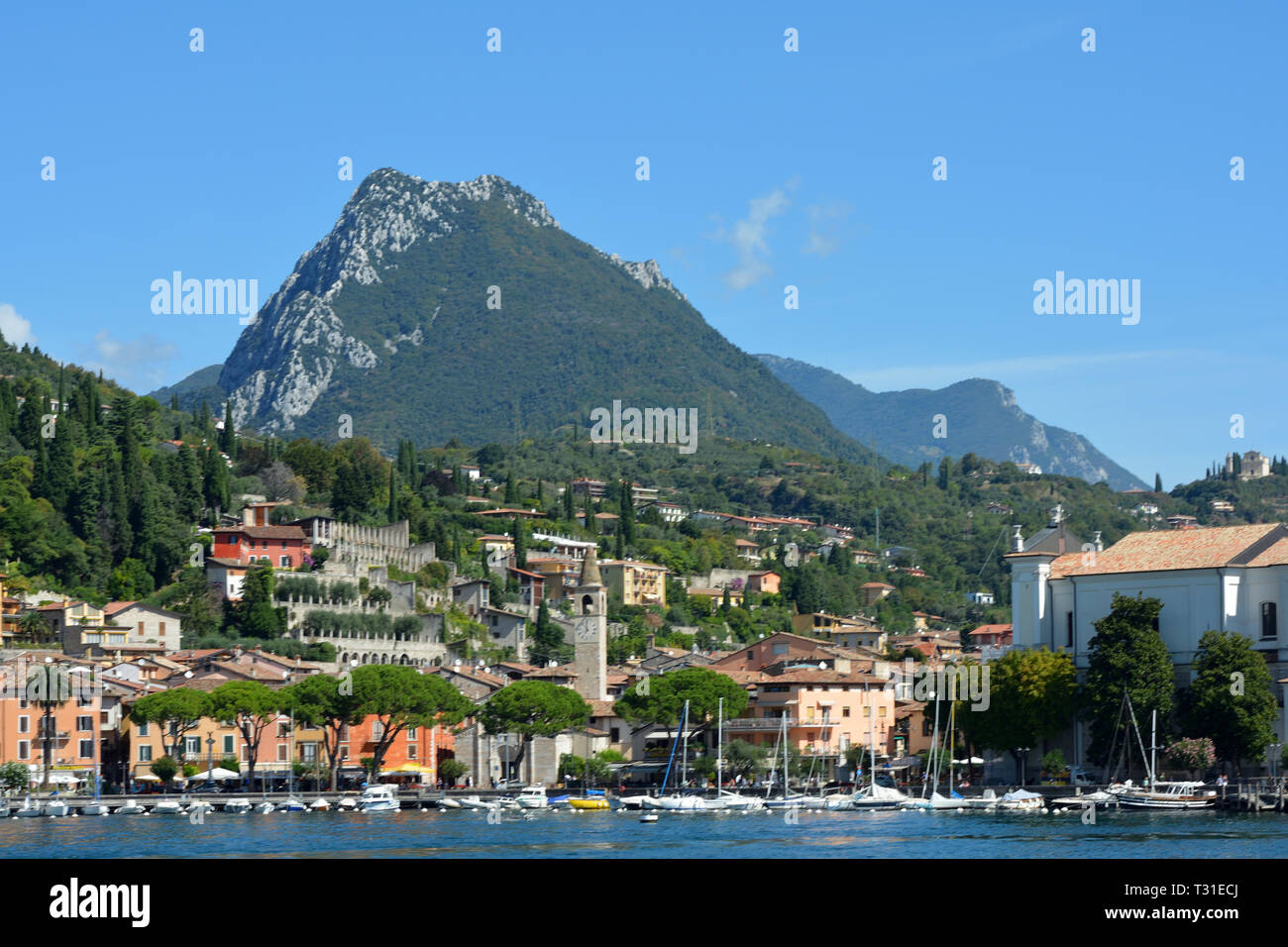 Maderno on the banks of Lake Garda - Italy. Stock Photo