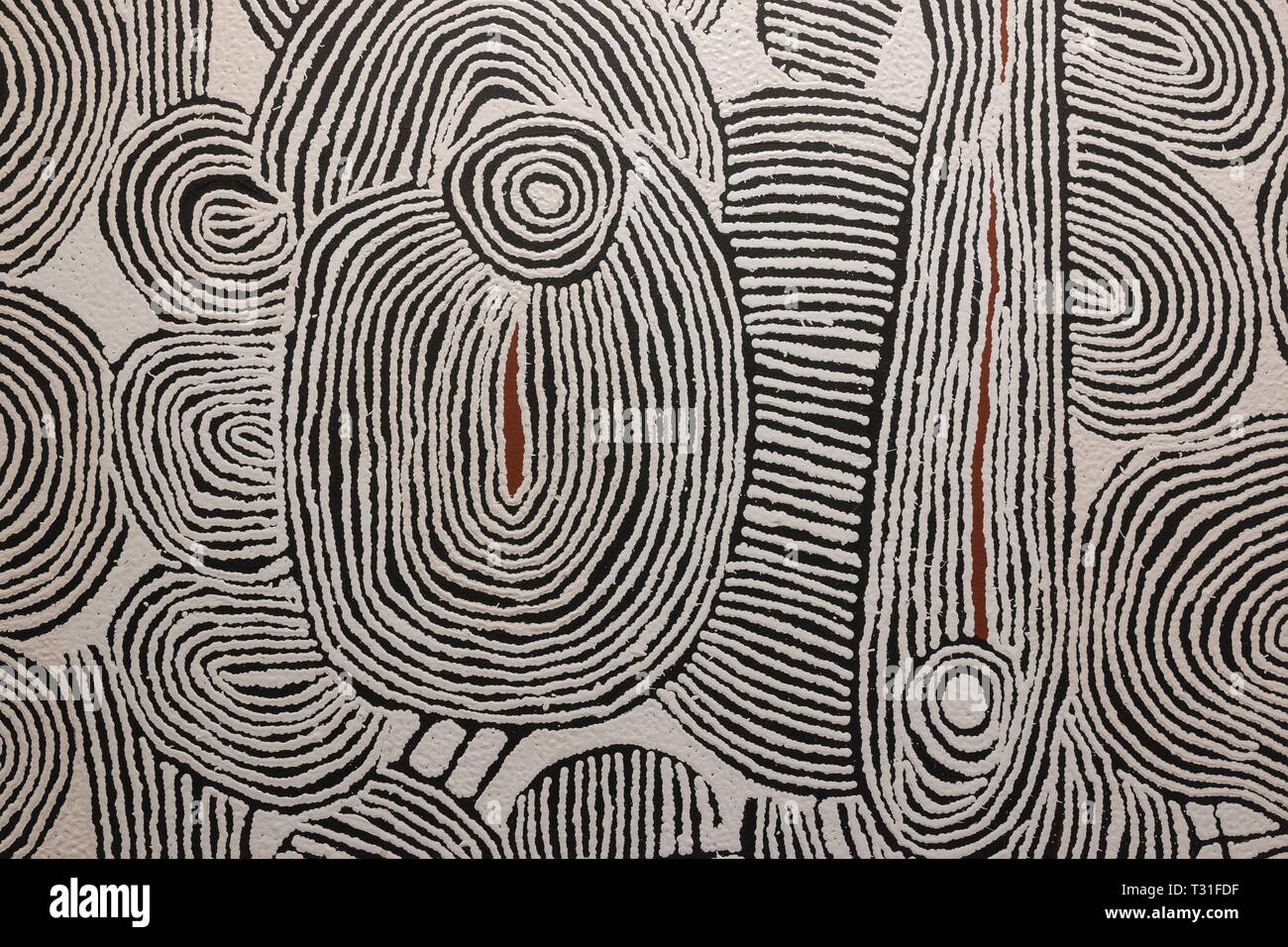 Abstract geometric pattern. Dark and deep moody colors Stock Photo