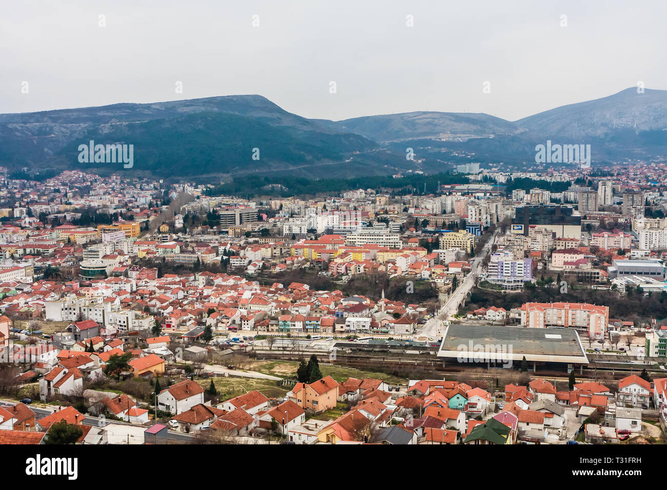 Mostar Panorama, Bosnia and Herzegovina Stock Photo - Alamy
