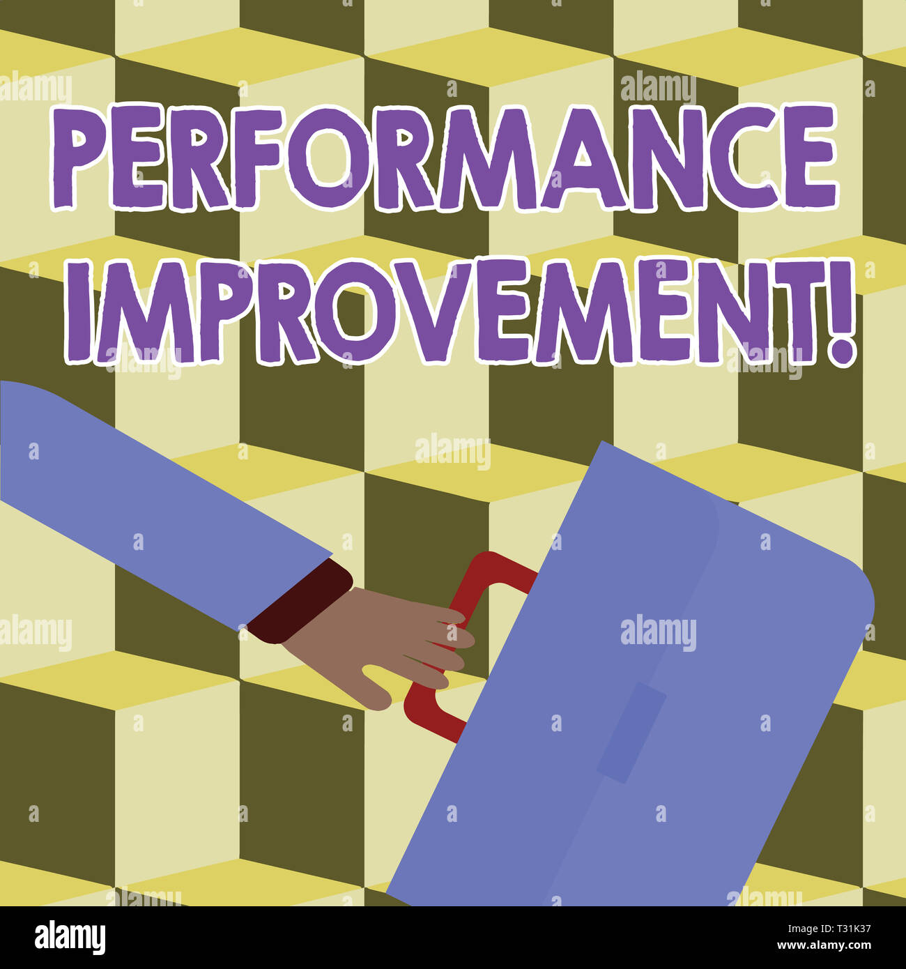 Conceptual hand writing showing Perforanalysisce Improvement. Concept