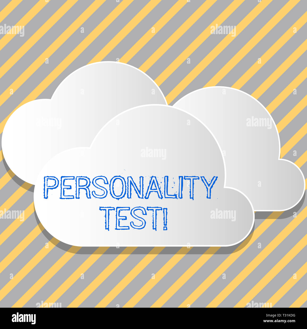 Conceptual Hand Writing Showing Personality Test Concept Meaning Method Used Assessing Huanalysis Demonstratingality Constructs White Clouds Cut Out Stock Photo Alamy