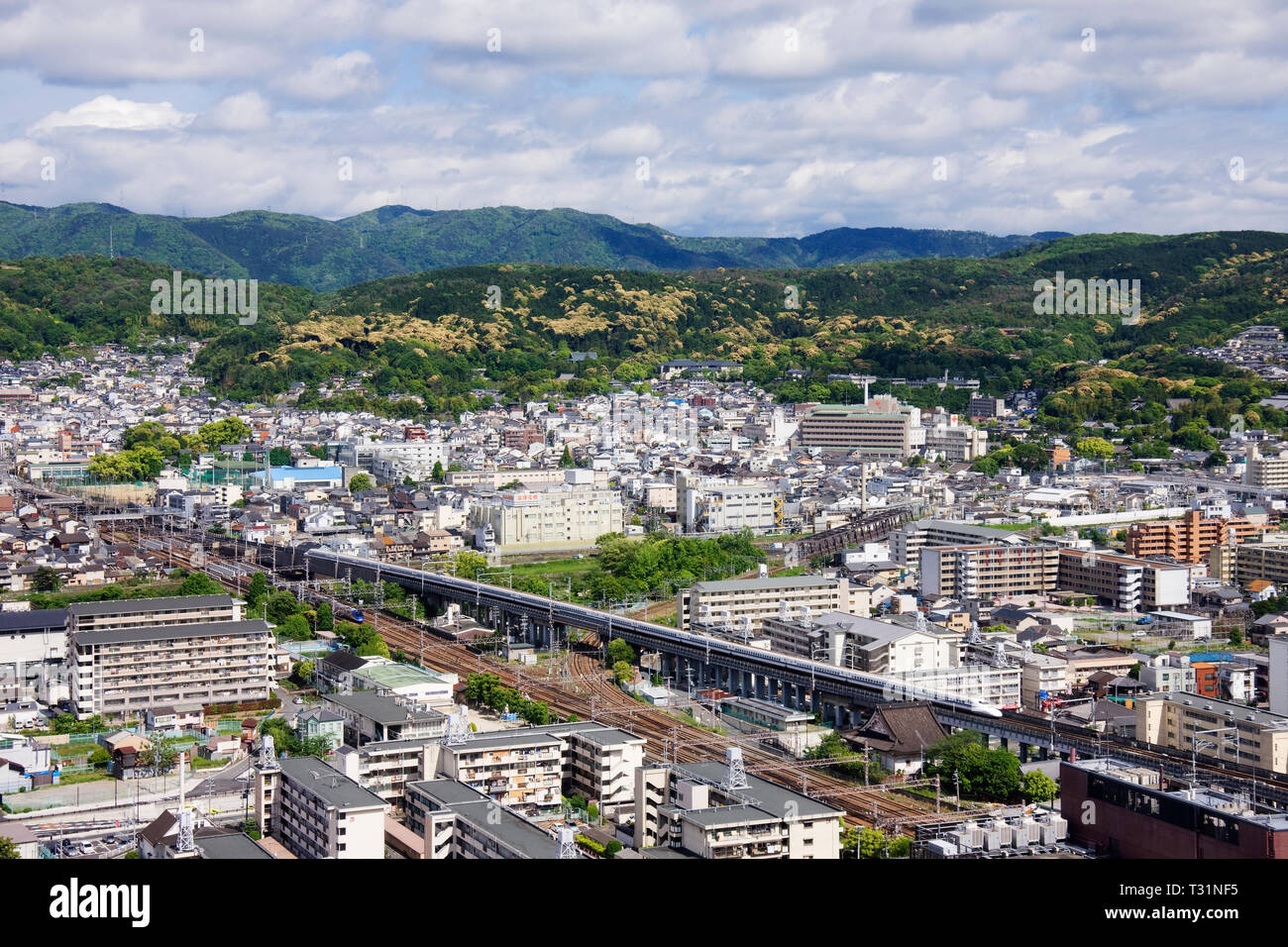 Aerial Japanese Cityscape Stock Photo - Alamy