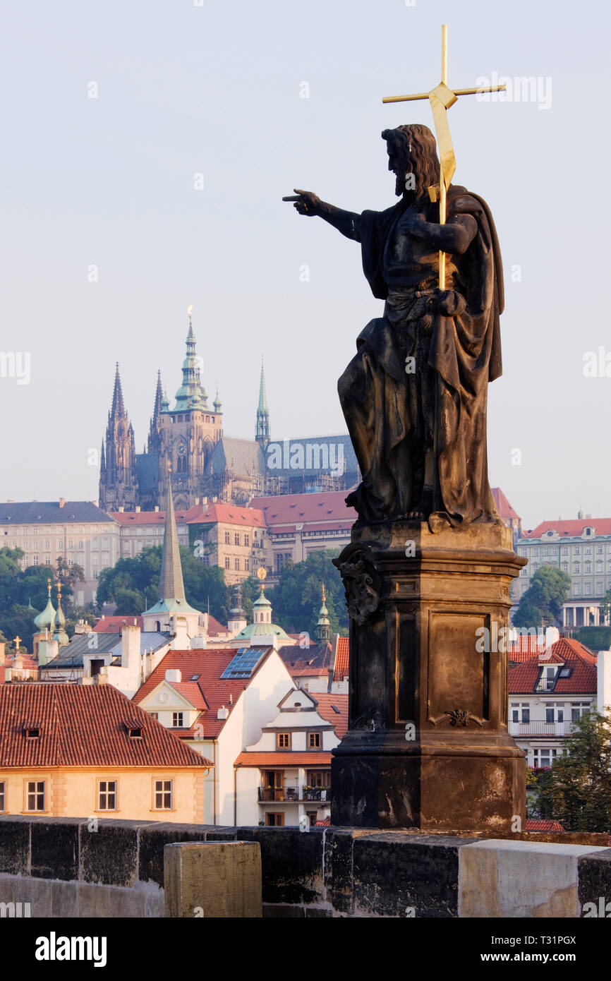 St John the Baptist Statue Stock Photo - Alamy
