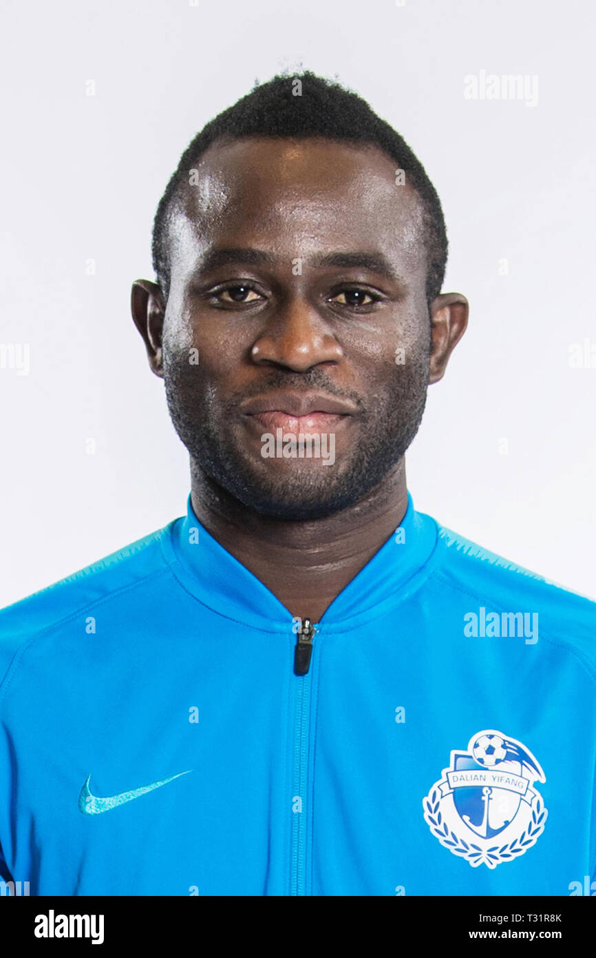 EXCLUSIVE**Portrait of Hong Kong football player Alexander Oluwatayo Akande,  commonly known as Alex Akande or Alex Tayo Akande, of Dalian Yifang F.C.  for the 2019 Chinese Football Association Super League, in Shanghai,