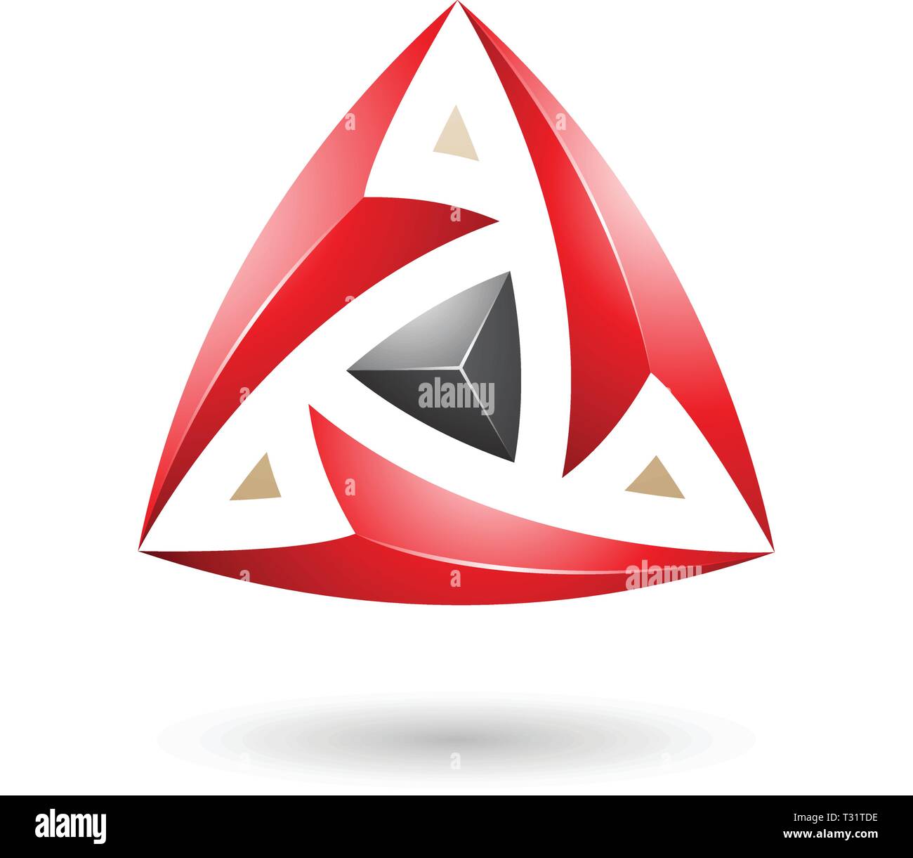 Red Triangle White Background Black Arrows High Resolution Stock Photography And Images Alamy