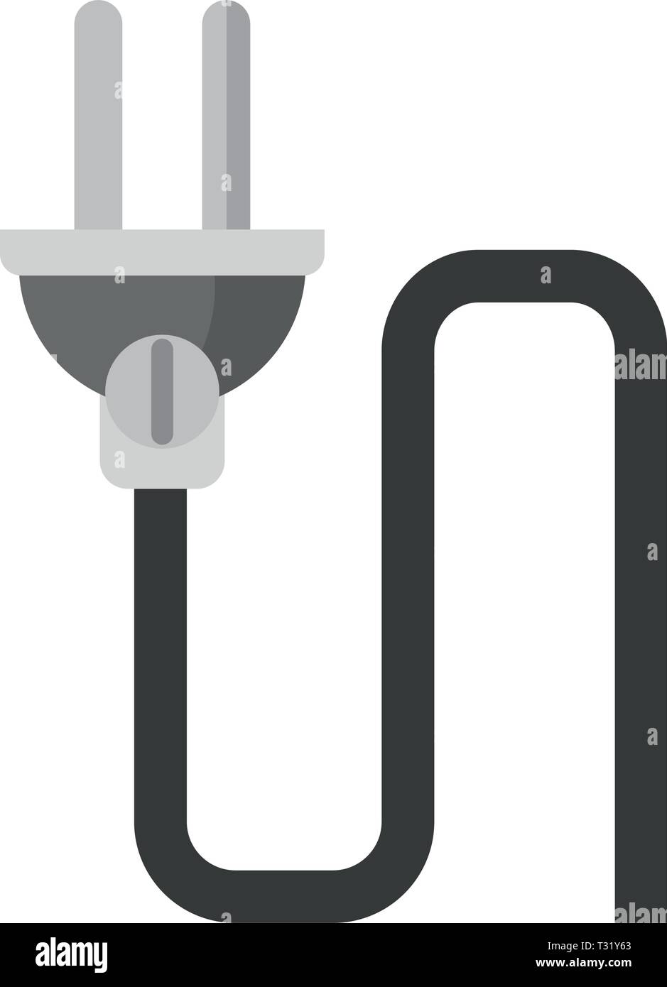 Electric wire with plug Stock Vector Image & Art Alamy