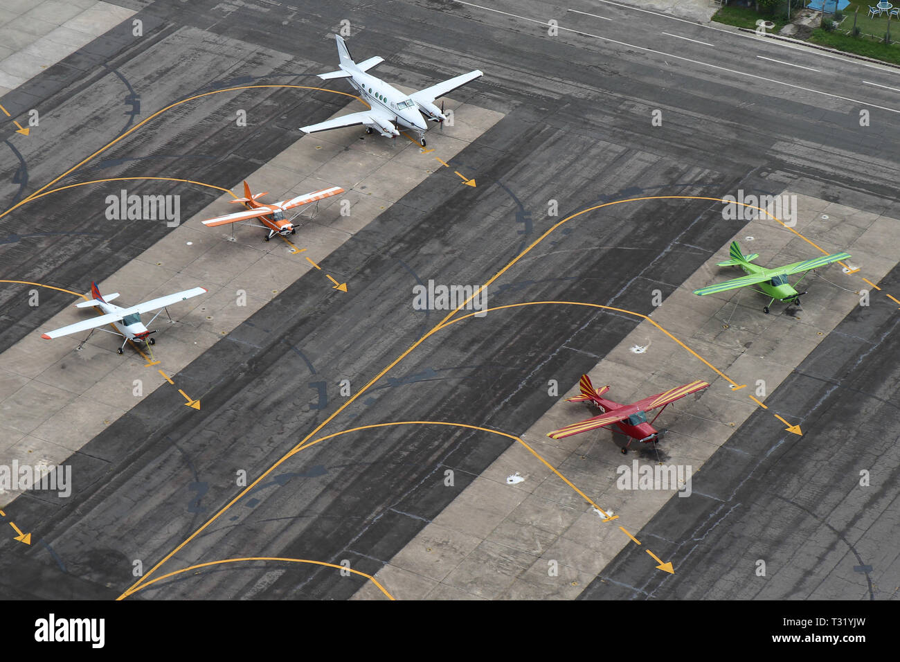 Air2ground flying over the city of Rio de Janeiro Stock Photo