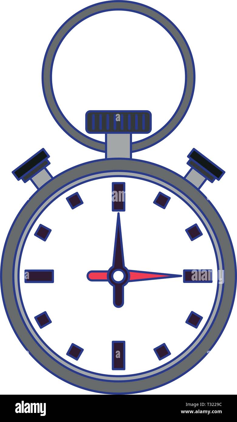 Sport chronometer symbol isolated blue lines Stock Vector Image & Art ...