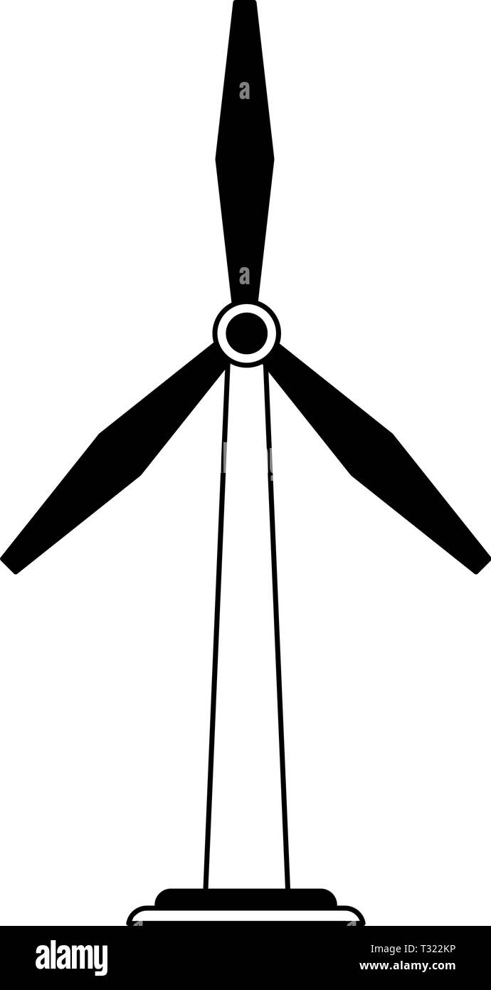 Wind turbine eolic energy Stock Vector Image & Art - Alamy
