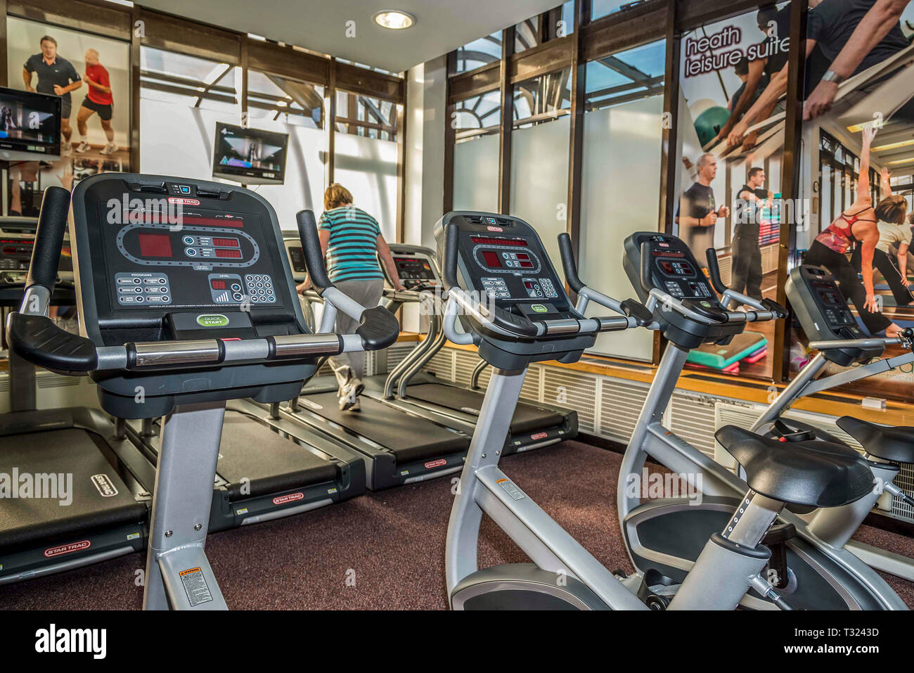 Gym equipment Stock Photo