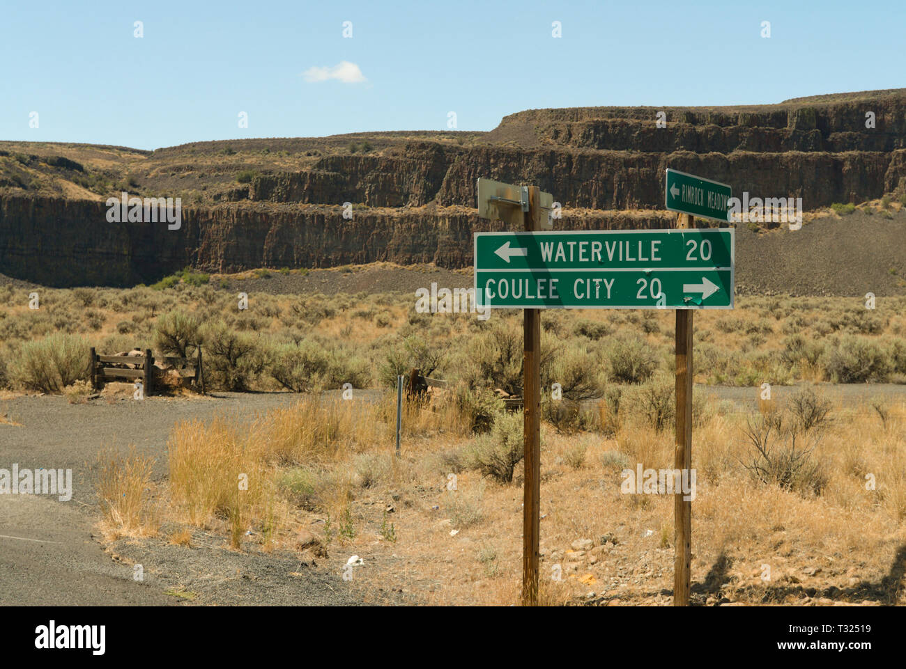 Desert view in Washington State Stock Photo