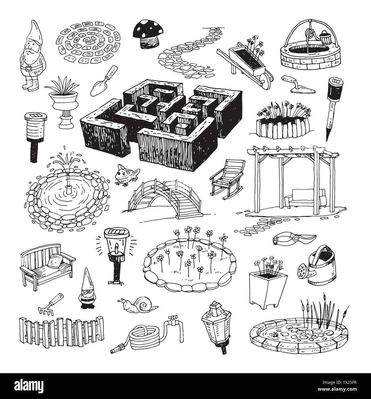 Gardening Tools, illustration vector Stock Vector Image & Art Alamy