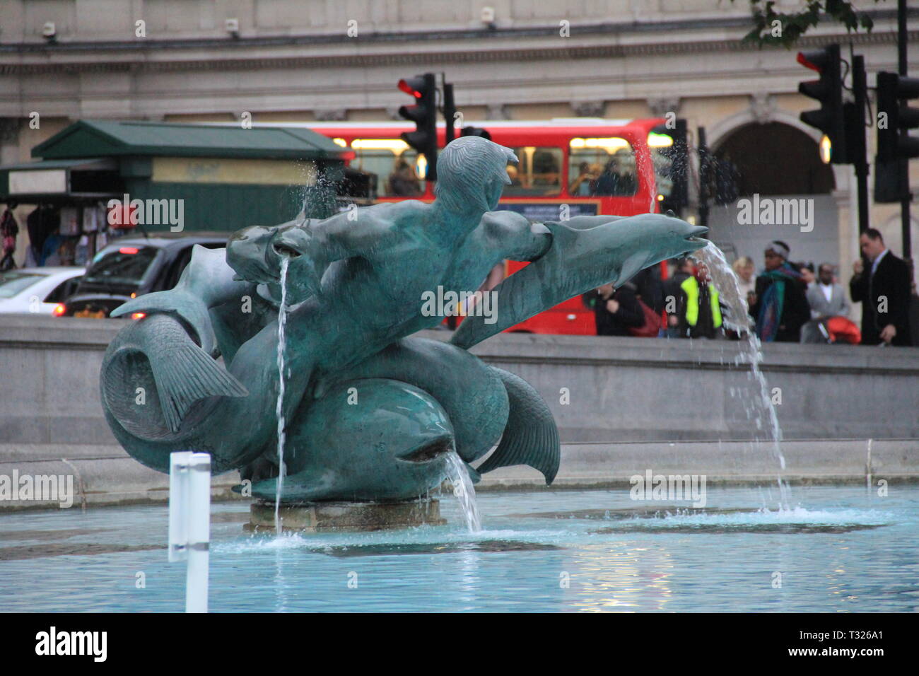 Trafalgor Suare in London. Great Britain Stock Photo