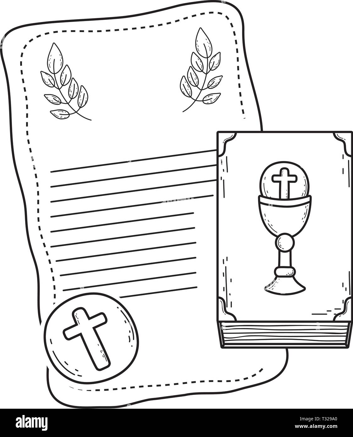 Communion Rite Drawing Communion rite Stock Vector Images - Alamy