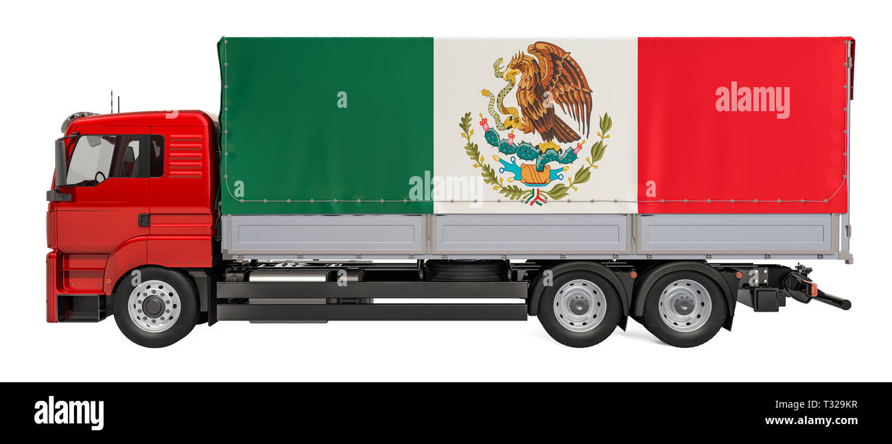 Cargo Delivery in Mexico, 3D rendering isolated on white background Stock Photo Alamy