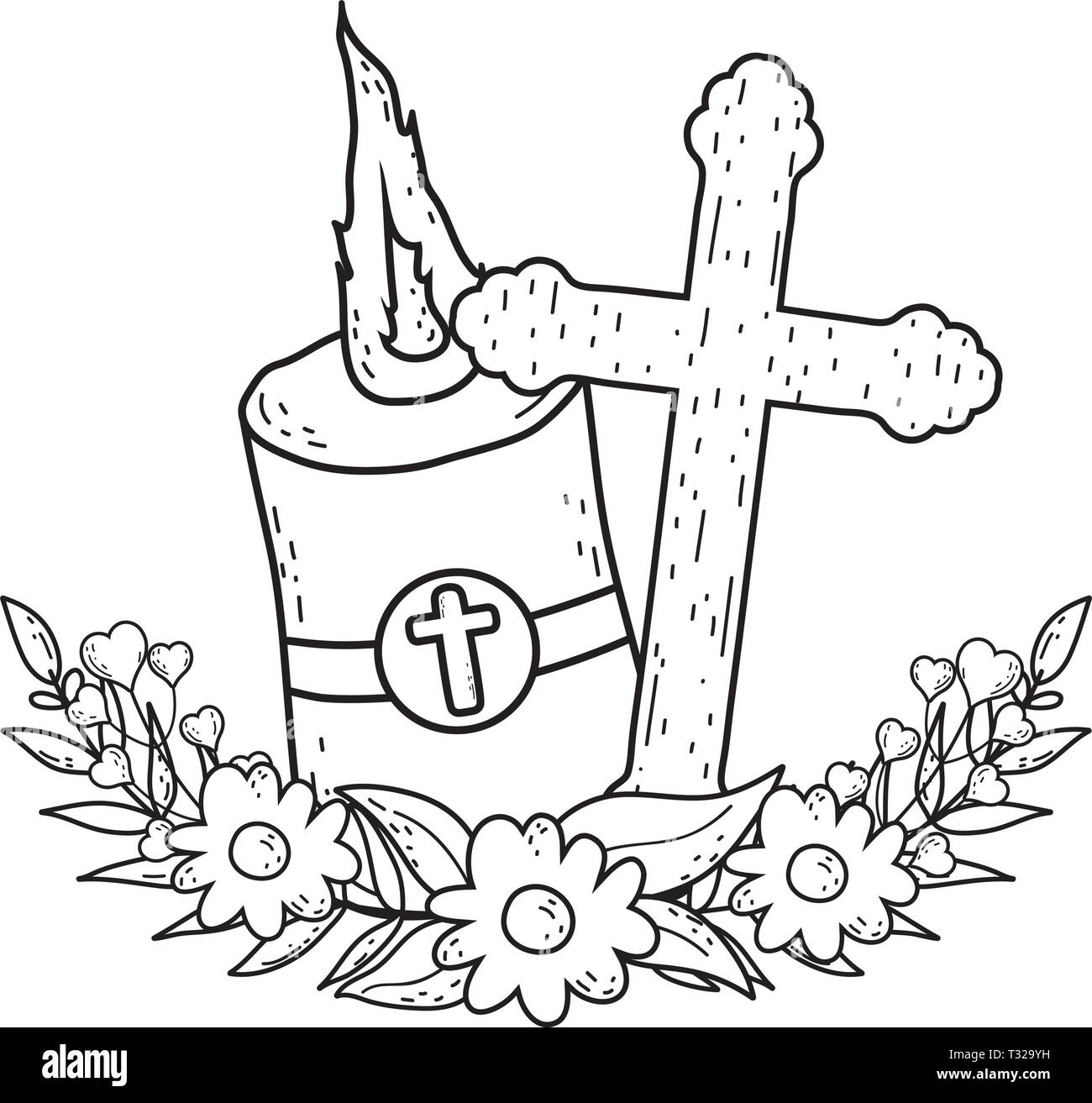 Outline Of A Paschal Candle Stock Vector Image Art Alamy, 41 OFF