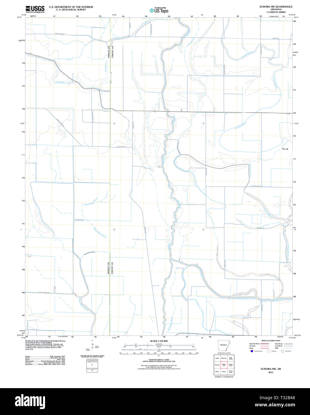 Map of eudora hires stock photography and images Alamy