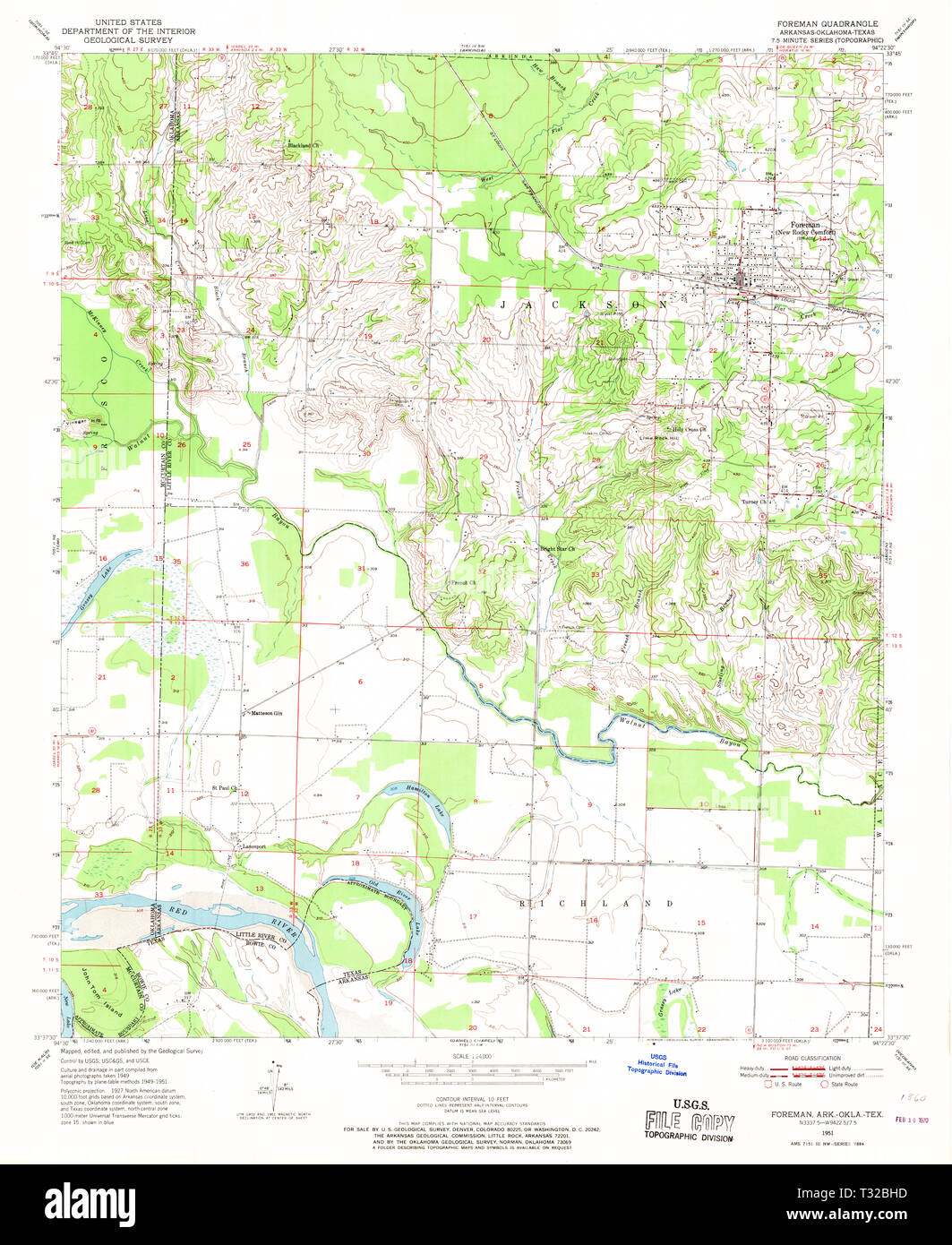 Foreman arkansas map hires stock photography and images Alamy