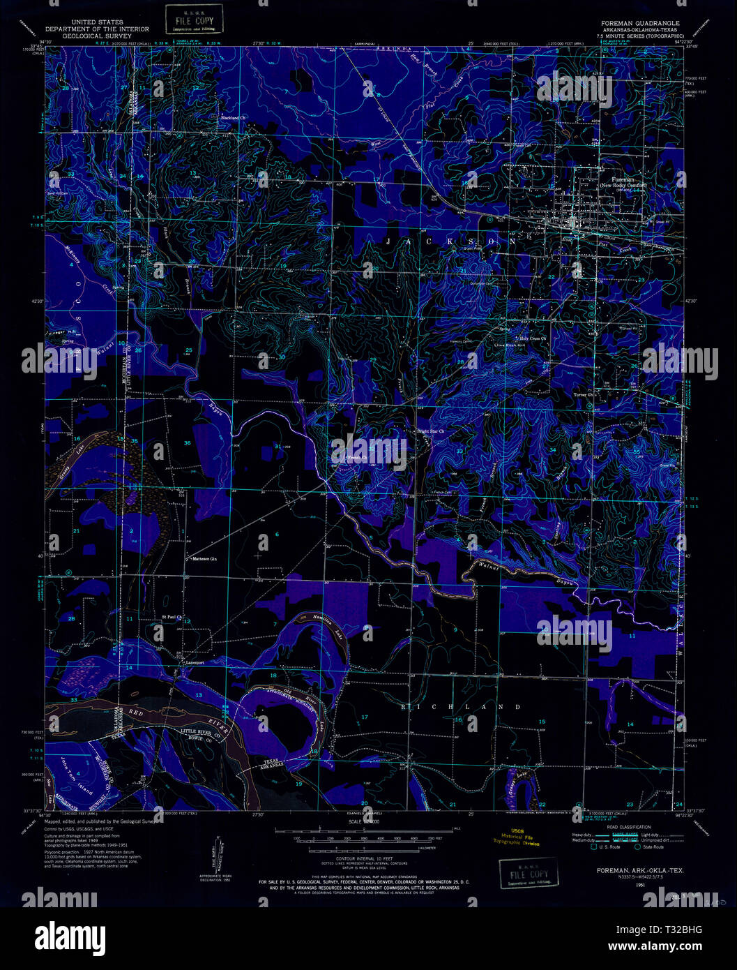 Foreman arkansas map hires stock photography and images Alamy