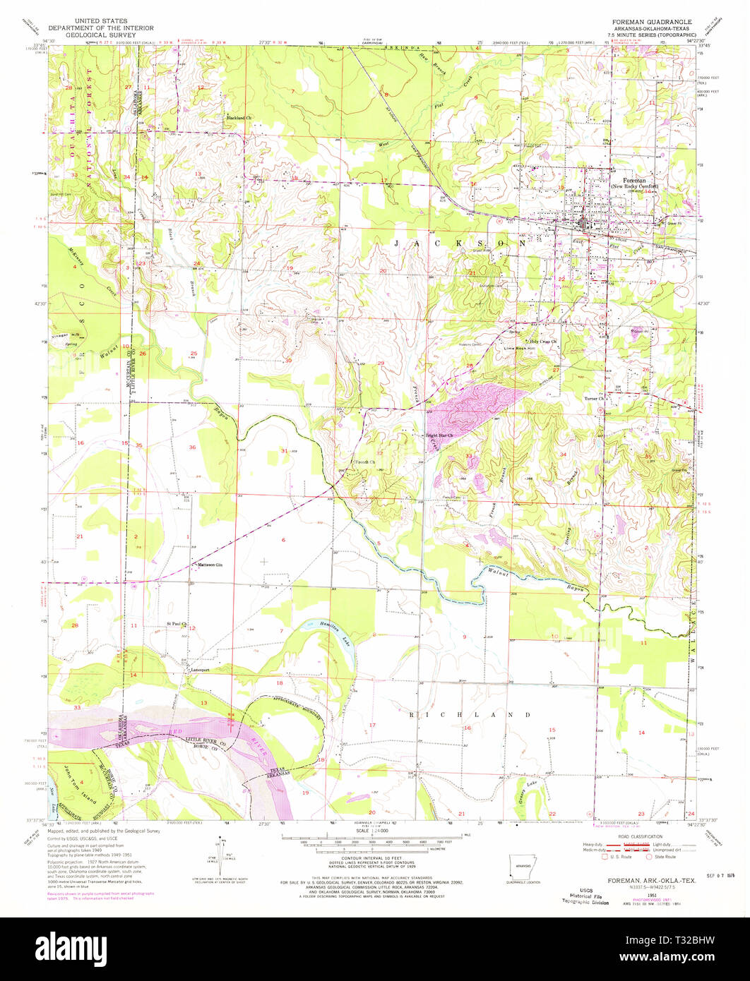Foreman arkansas map Cut Out Stock Images & Pictures Alamy