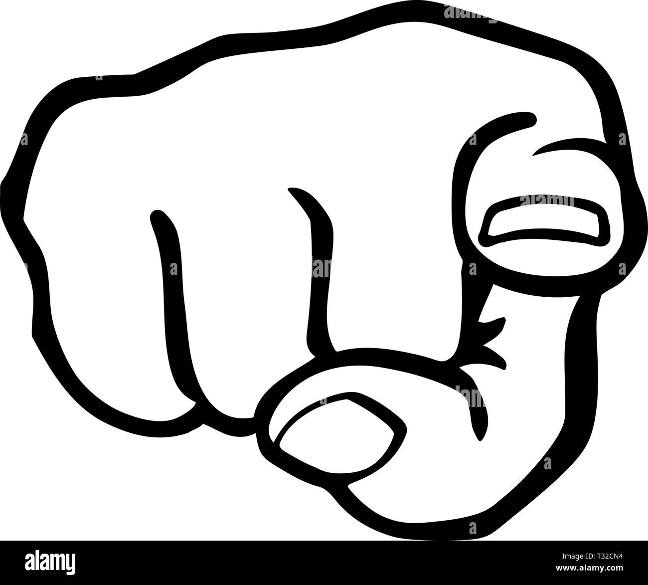 Pointing Finger Vector Illustration Stock Vector Image & Art Alamy