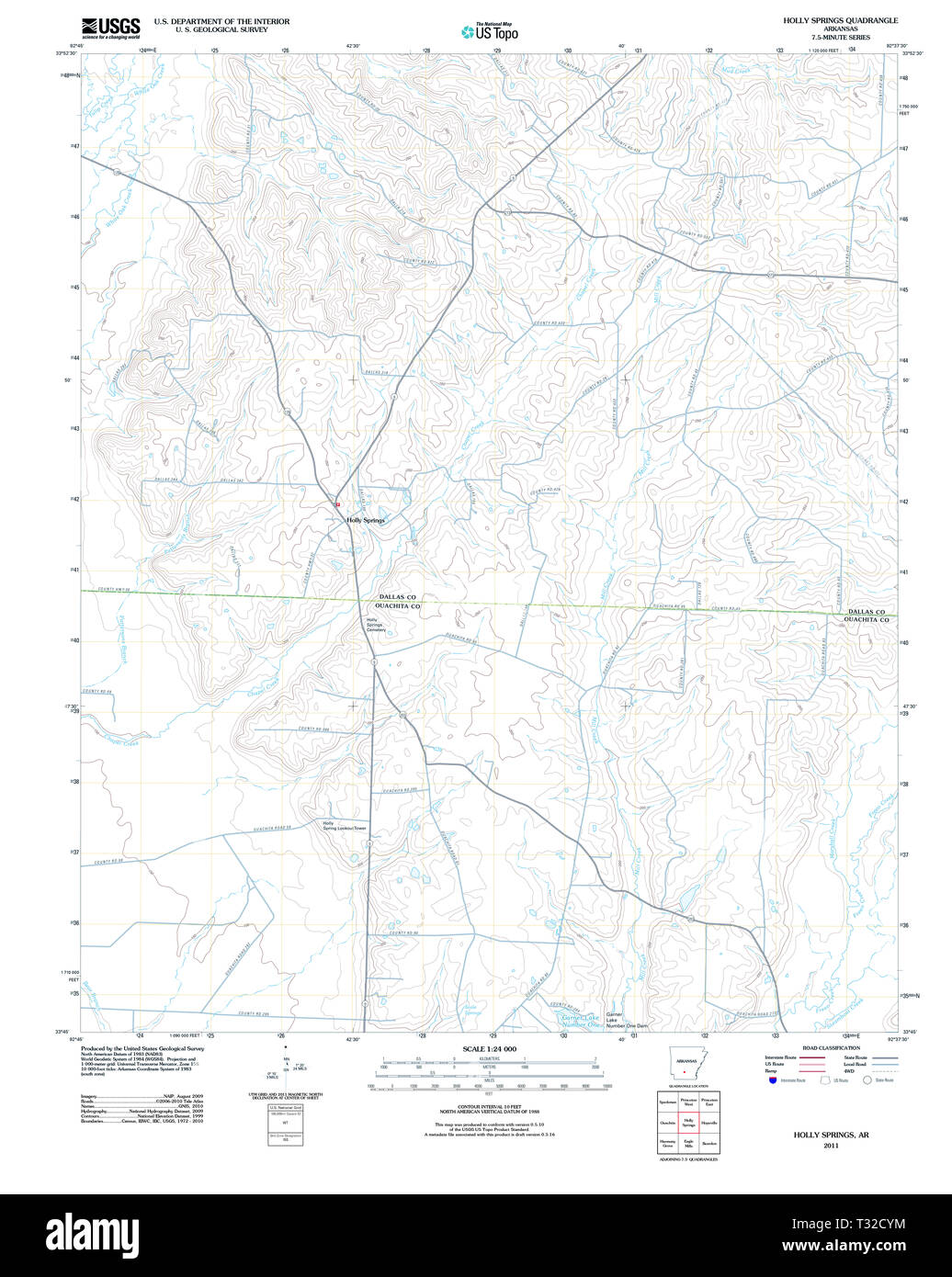 Map of holly springs hires stock photography and images Alamy