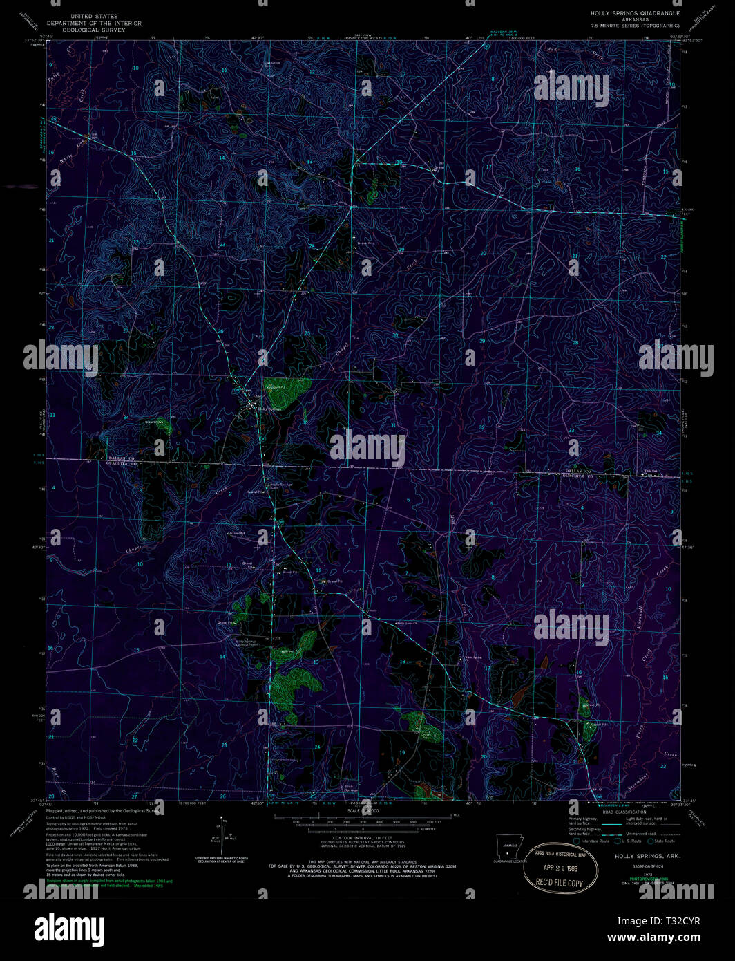 Map of holly springs hires stock photography and images Alamy