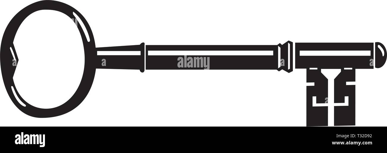Antique Key Illustration Stock Vector Image Art Alamy