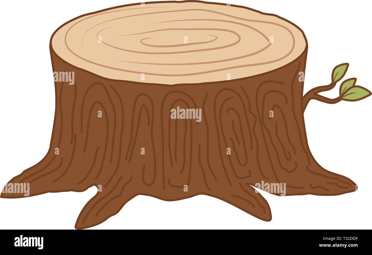tree trunk cut icon vector illustration design Stock Vector Image