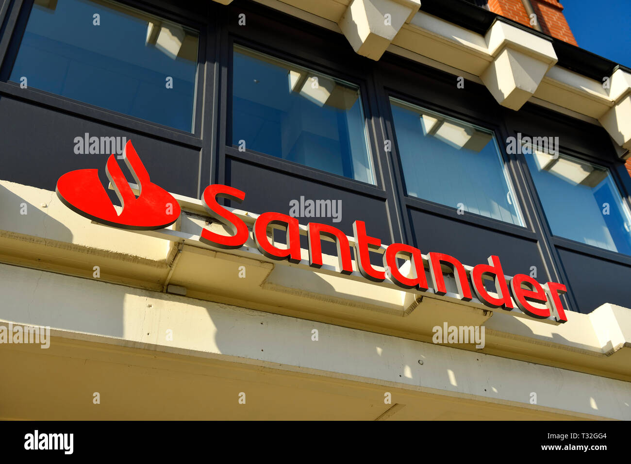 Santander bank in Hamburg, Santander Bank in Hamburg Stock Photo - Alamy