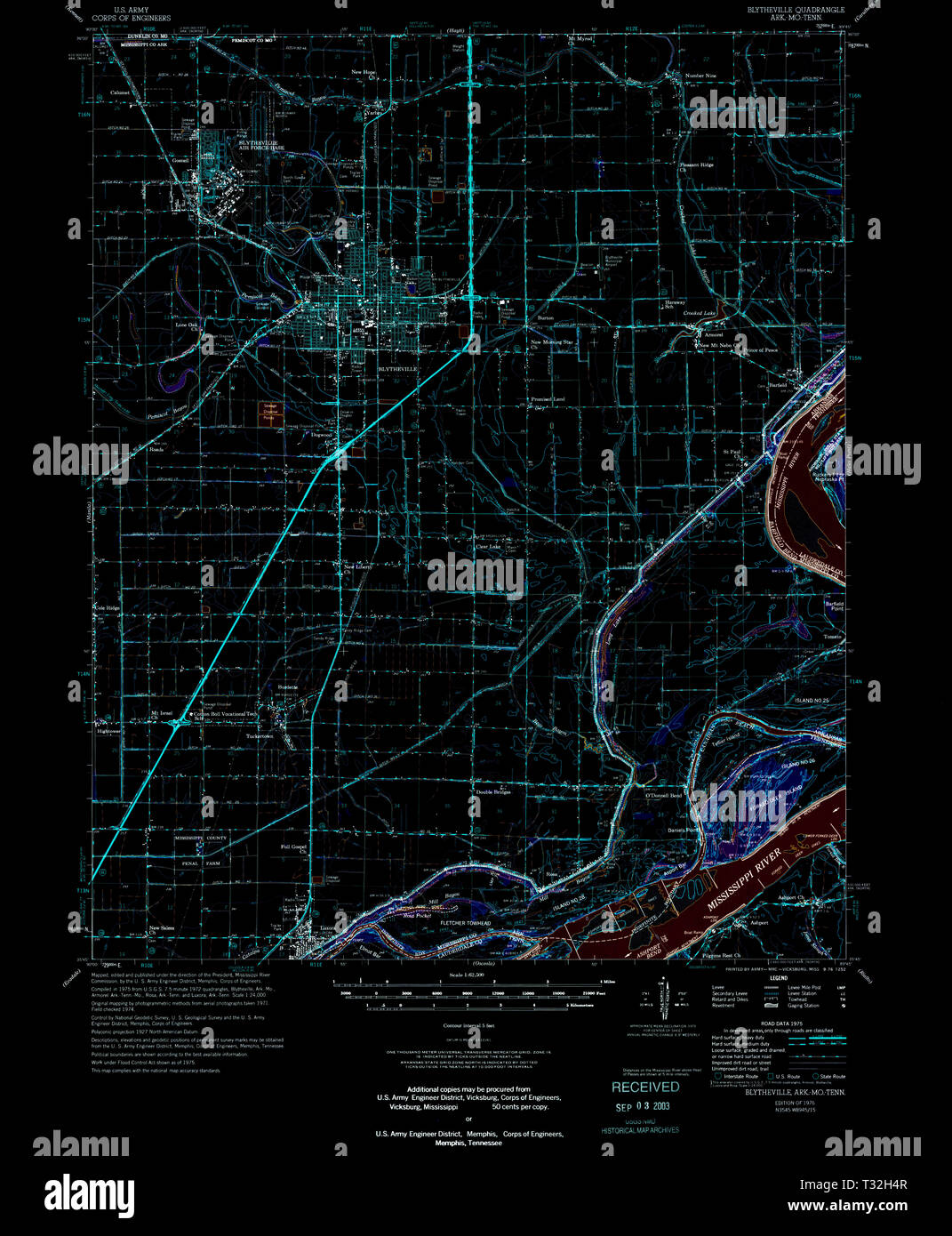 Blytheville arkansas map hires stock photography and images Alamy