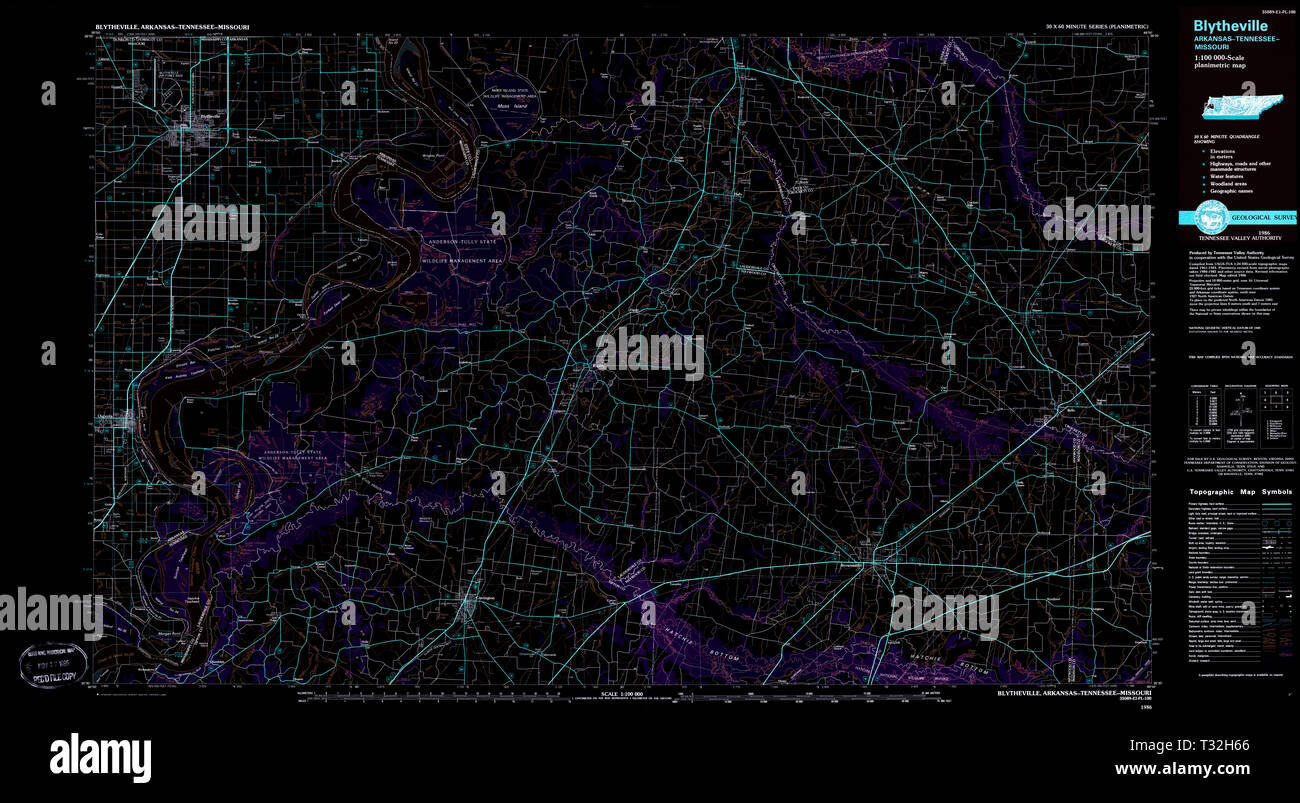 Map of blytheville hires stock photography and images Alamy