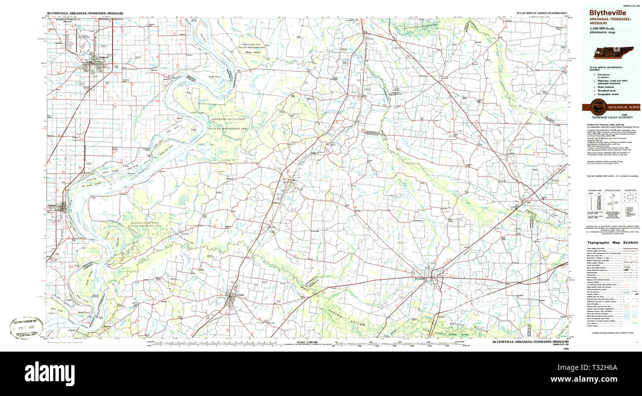 Blytheville arkansas map hires stock photography and images Alamy