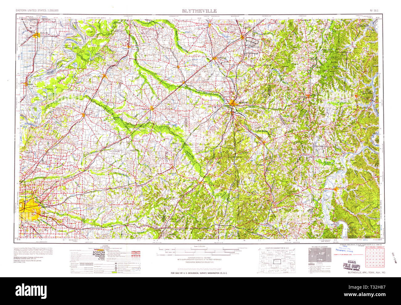 Blytheville arkansas map hires stock photography and images Alamy
