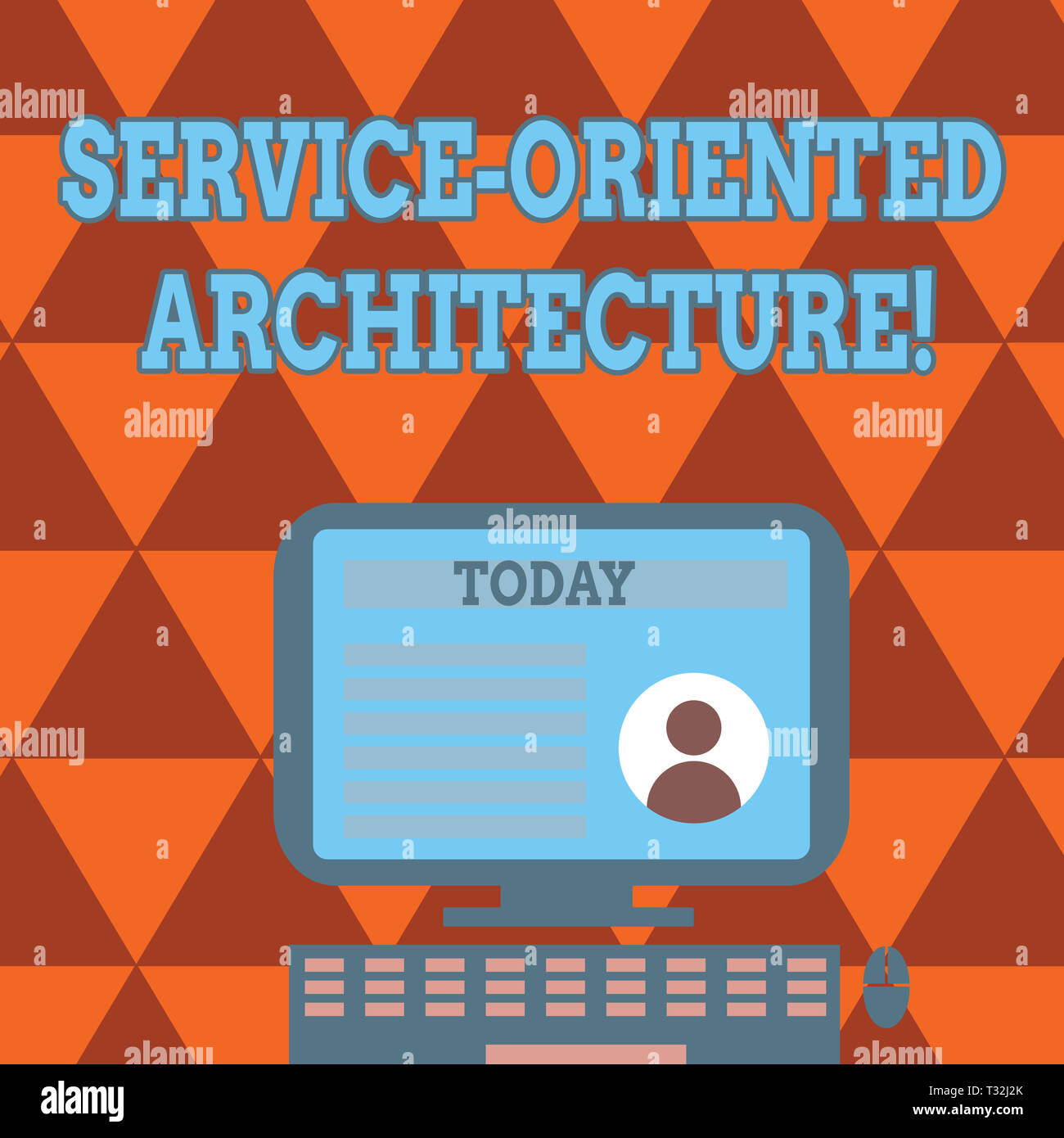 Conceptual hand writing showing Service Oriented Architecture. Concept