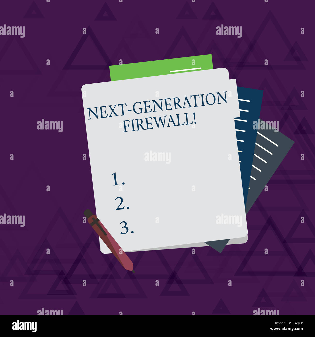 Writing note showing Next Generation Firewall. Business concept for