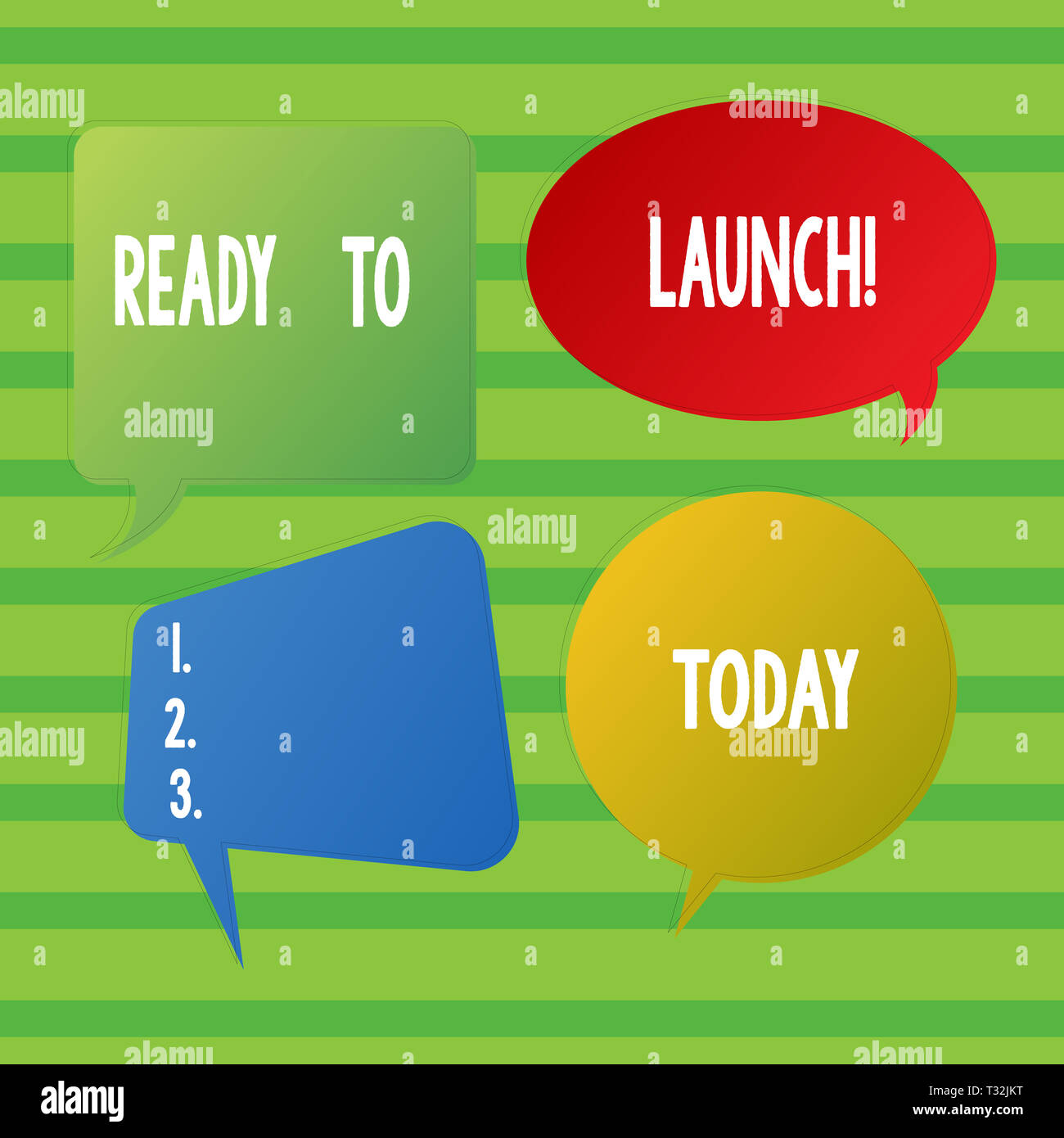 Conceptual hand writing showing Ready To Launch. Concept meaning set