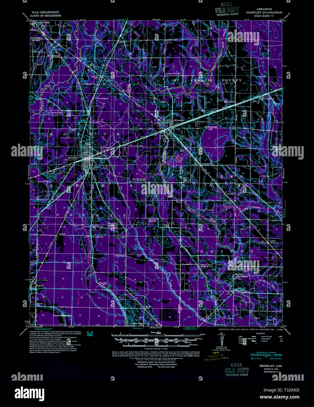 Map of brinkley hires stock photography and images Alamy