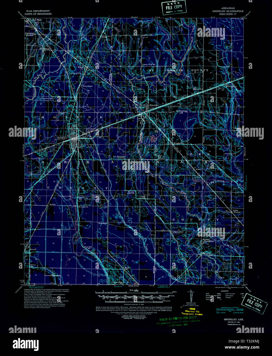 Map of brinkley hires stock photography and images Alamy