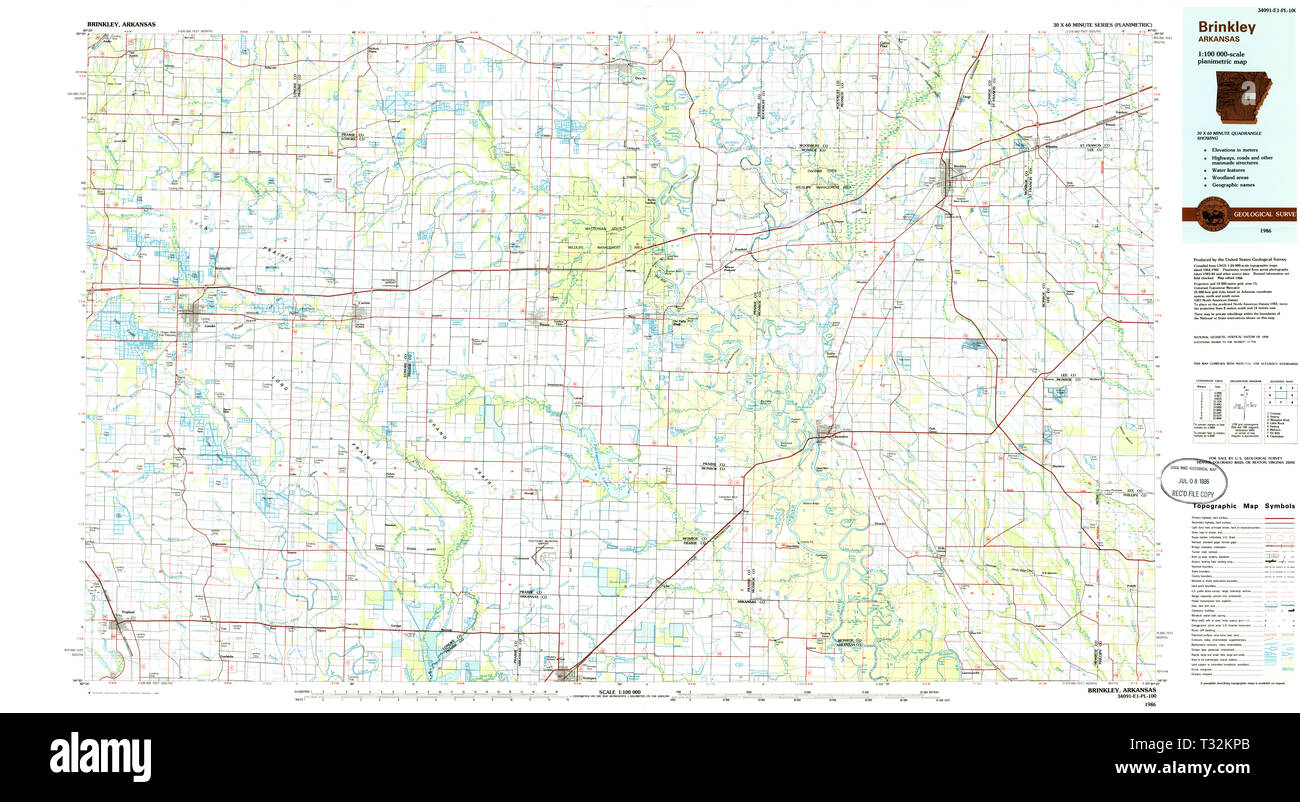 Map of brinkley hires stock photography and images Alamy