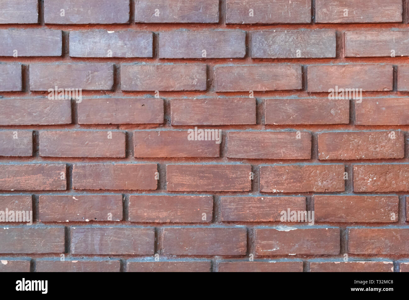 Old red brick wall texture background , graphic ressource . Stock Photo