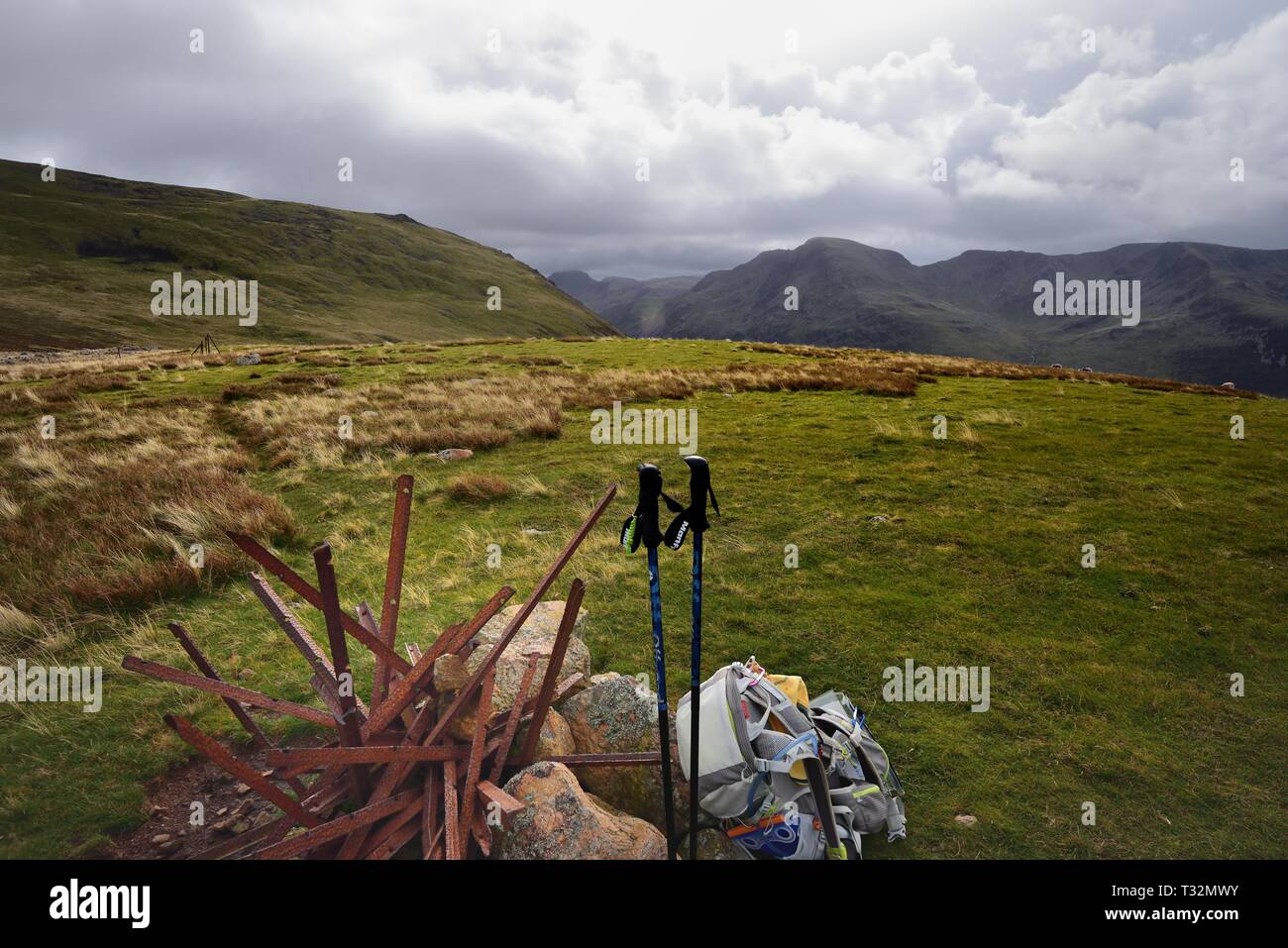 Dark Clouds over the Ennerdale Fells Stock Photo - Alamy
