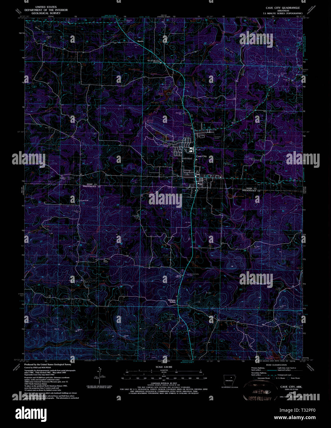 Cave city arkansas map hires stock photography and images Alamy