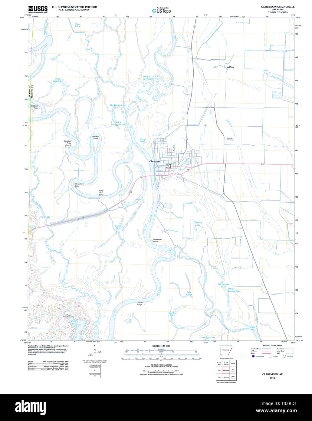 Map of clarendon hires stock photography and images Alamy