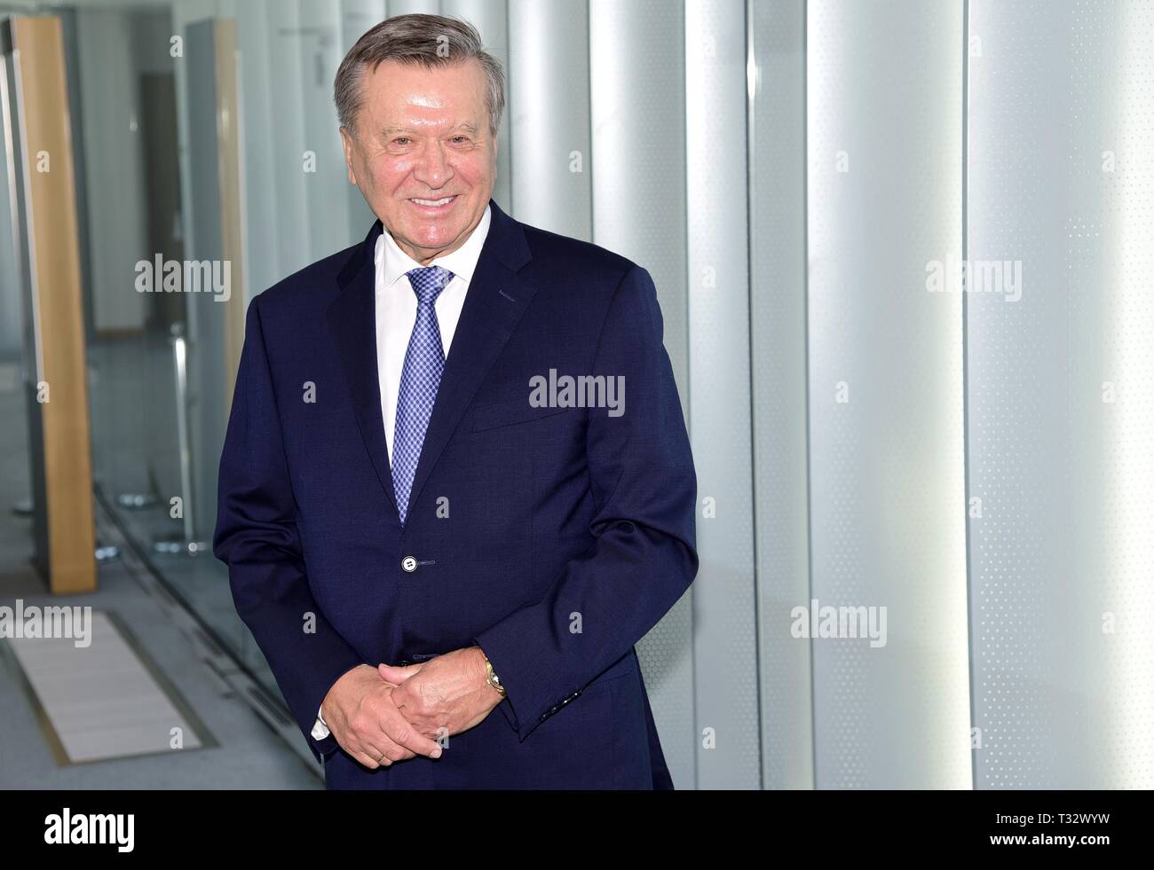 President of Gazprom, Viktor Zubkov in Milan. The company is the main oil supplier in Russia  Featuring: Viktor Zubkov Where: Milan, Italy When: 05 Mar 2019 Credit: IPA/WENN.com  **Only available for publication in UK, USA, Germany, Austria, Switzerland** Stock Photo