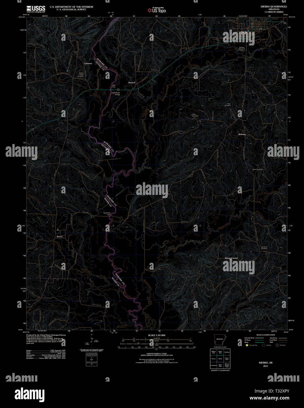 Map of dierks hires stock photography and images Alamy