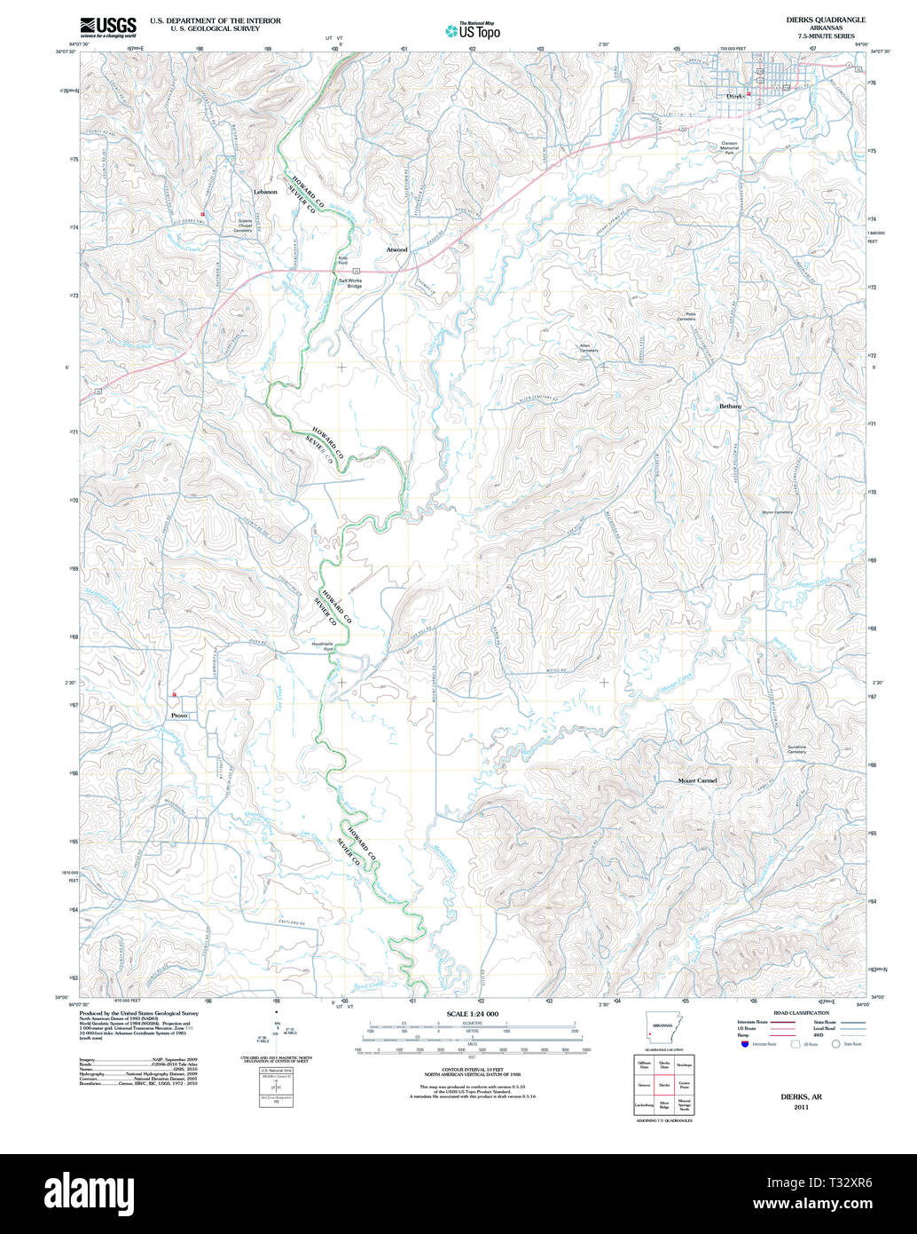 Map of dierks hires stock photography and images Alamy